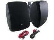 Waterproof Bluetooth 5.25 Indoor Outdoor Speaker System 600 Watt Black