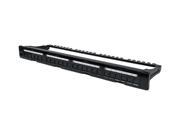 Intellinet 1U Rackmount Blank Patch Panel With Pre Numbered Port. Removable Cabl