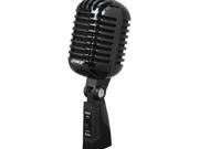 Classic Retro Vintage Style Dynamic Vocal Microphone Black PDMICR42BK