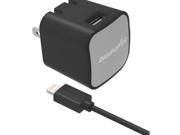 InstaSense TM 2.4 Amp Single USB Wall Charger with 5ft Lightning R Cable IS AC2L