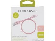 Charge Sync Lightning R to USB Metallic Braided Rope Cable 9 Pink 12123VRP