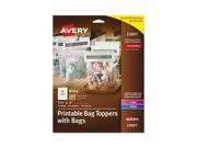 Avery Printable Bag Toppers with Bags AVE22801