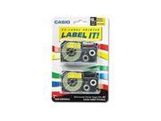 Casio XR18YW2S Casio Tape Cassette for KL Label Makers CSOXR18YW2S CSO XR18YW2S