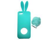 Demarkt®Cool Rabbit Silicone Back Case for iPhone 5 Black