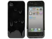 Demarkt®Black White 3D Melt Ice Cream Hard Case Cover for iPhone5 5G