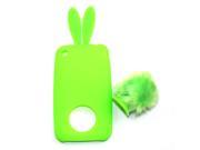 Demarkt®Series Bunny Design Silicone Case for Apple iPhone 3 3S Green