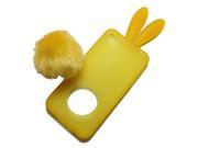 Demarkt®Series Bunny Design Silicone Case for Apple iPhone 4 4S Yellow