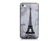 Demarkt® iPhone 4 Case Silicone Case Protective iPhone 4 4s Case Paris Eiffel Tower Collage A1