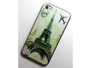 Demarkt® iPhone 4 Case Silicone Case Protective iPhone 4 4s Case Paris Eiffel Tower Collage A15