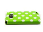 Demarkt® Lovely designwith Spots Silicone Rubber Gel Soft Skin Case Cover for Samsung 9100 Black Green