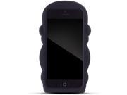 Demarkt® Cute Monkey shape Silicone Rubber Gel Soft Skin Case Cover for Iphone 5S Black