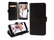 Bouletta Leather Phone cases for Apple iPhone 6 [Wallet Case N Rustic Black]