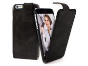 Bouletta Leather Phone cases for Apple iPhone 6 [Flip Case Rustic Black]
