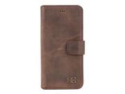 Bouletta Leather Phone Case for Apple iPhone 6 iPhone 6S [Wallet Case Antic Coffee]