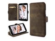 Bouletta Leather Phone Case for Samsung Galaxy S5 [Wallet Case N Antic Coffee]