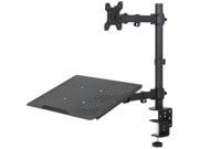 VIVO Laptop Monitor Desk Mount Stand Black Adjustable fits 1 Screen up to 24