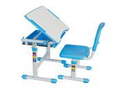 VIVO Height Adjustable Childrens Desk Chair Kids Interactive Work Station Blue DESK V201B