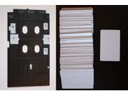 PVC ID Card Tray Starter Set! Blank Inkjet ID Cards and PVC Tray for R280 and similar
