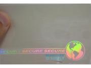 Web Earth Hologram Overlay Credit Card Size Teslin PVC ID Card Hologram Overlays 50 Pack