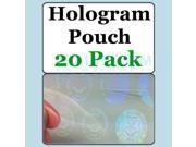 Seal and Key ID Hologram Butterfly Pouches 20 Pack