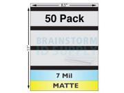 7 Mil Matte Full Sheet Laminates with 1 2 HiCo Magnetic Stripes 50 Pack