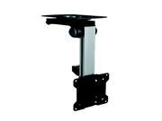 Mount It! LCD Tilt Swivel Under Cabinet Mount for 13 to 27 inches TV Black