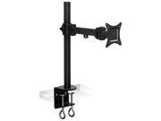 Mount It! Full Motion Height Adjustable Articulating Gas Spring Single Monitor Arm Monitor Stand Up to 27 Monitors