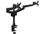 Mount It! Dual Monitor Desk Mount Swivel Arm Quick Connect with Grommet Base