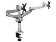 Mount It! Dual Monitor Desk Mount Spring Arm Quick Connect with Clamp Grommet Base