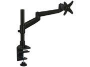 Mount It! Articulating Single Arm Computer Monitor Desk Mount for monitors up to 24 Black