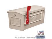 Salsbury 4550WHT Townhouse Mailbox Post Style White
