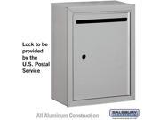 Salsbury 2240AU Letter Box Standard Surface Mounted Aluminum USPS Access