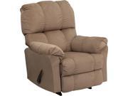 Contemporary Top Hat Coffee Micro Fiber Rocker Recliner By Flash Furniture