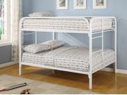 Delta Silver Twin Over Full Bunk Bed by Coaster Furniture