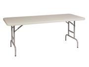 Office Star BT06A 6 ft. Height Adjustable Resin Multi Purpose Table Resin