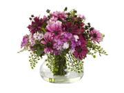Nearly Natural Large Mixed Daisy Arrangement In Pink