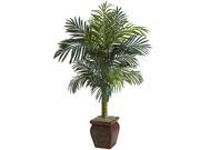 Nearly Natural 4.5 Golden Cane Palm With Decorative Container