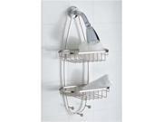 Taymor Oval Shower Caddy with Three Hooks