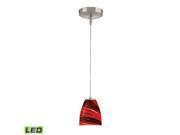 Elk Lighting Low Voltage LED Collection 1 Light Mini Pendant PF1000 1 LED BN A