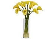 Nearly Natural Mini Calla Lily Silk Flower Arrangement