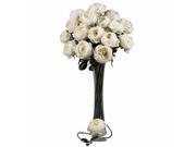 Nearly Natural 2127 WH White 31“ Large Rose Stem Set of 12