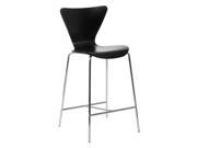 Euro Style Tendy C Counter Chair Black Chrome Finish 2821