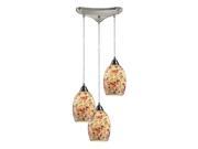 Elk Lighting Avalon 3 Light Pendant in Satin Nickel 73011 3