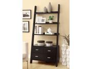 Coaster 800319 Bookcases Leaning Ladder Bookshelf with 2 Drawers