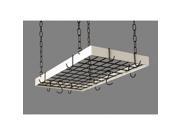 Rogar 2328 Rectangular Pot Rack with Grid