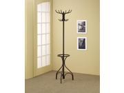 Traditional Black Coat Rack by Coaster