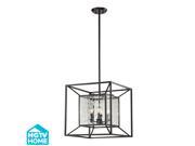 Elk Lighting Cubix 4 Light Pendant in Oiled Bronze 14122 4