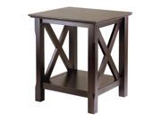 End Table: Winsome Xola End Table - Cappuccino