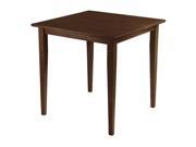 Groveland Square Dining Table Shaker Leg Antique Walnut Finish By Winsome Wood