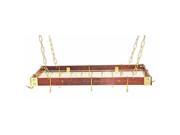 Rogar 4156 KD Rectangle with grid Cherry Wood Brass